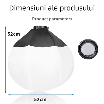 RGQ65 Lumină din fibră de carbon pentru iluminare difuză, fotografiere și streaming live