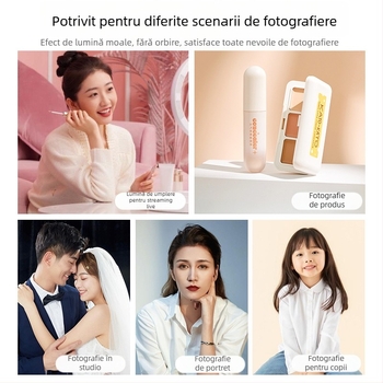 RGQ65 Lumină din fibră de carbon pentru iluminare difuză, fotografiere și streaming live