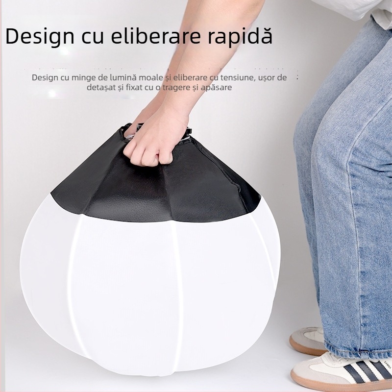 RGQ65 Lumină din fibră de carbon pentru iluminare difuză, fotografiere și streaming live