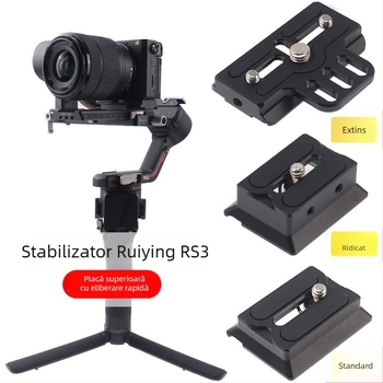 Accesoriu PTZ, bază superioară cu eliberare rapidă, din aliaj de aluminiu, încărcare maximă 2, susține configurație monobloc