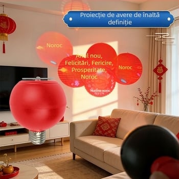 Lampă de proiecție în formă de felinar, cu rotație, soclu E27, model 9008, IP42, 220V