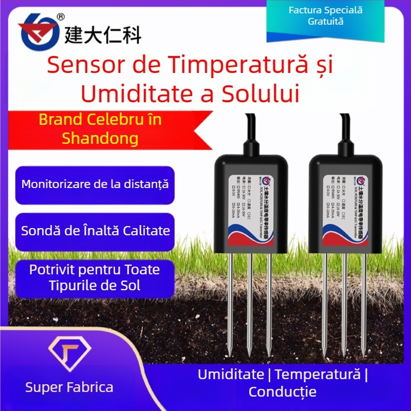 Transmițător integrat de umiditate a solului Jianda Renke RS-TR pentru sol, interval -40 la 80