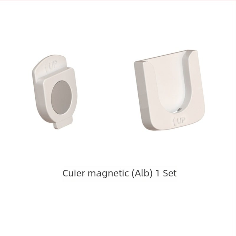 Cârlig adeziv organizator pentru telecomenzi, aer condiționat, televizoare și proiector — ABS; cârlig unic; stil minimalist modern; cod produs 2305; greutate 17 g