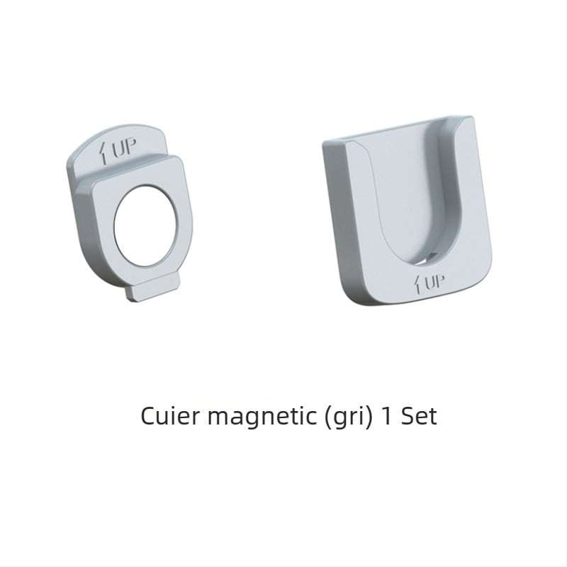 Cârlig adeziv organizator pentru telecomenzi, aer condiționat, televizoare și proiector — ABS; cârlig unic; stil minimalist modern; cod produs 2305; greutate 17 g