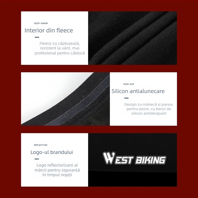West Biking Mâneșe pentru picioare pentru copii, căptușite cu velur, poliester/elastan, personalizare disponibilă, pentru baschet, alergare și ciclism