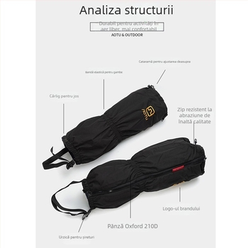 Protecții unisex pentru picioare și încălțăminte, din material 210D Oxford, model AT89