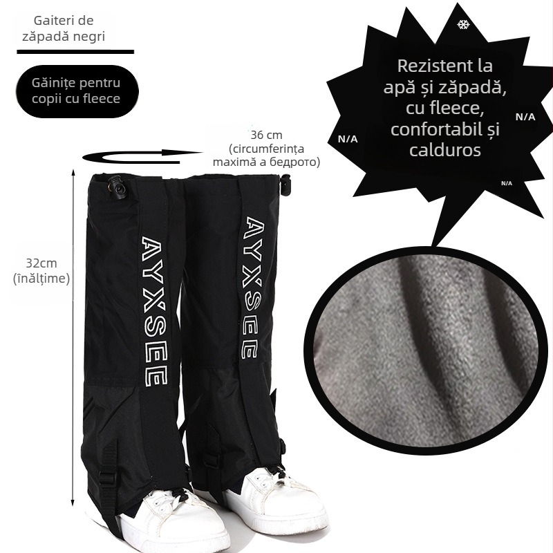 Protecții pentru picioare pentru drumeții – material TPR, design Color Blocking, utilizare vara