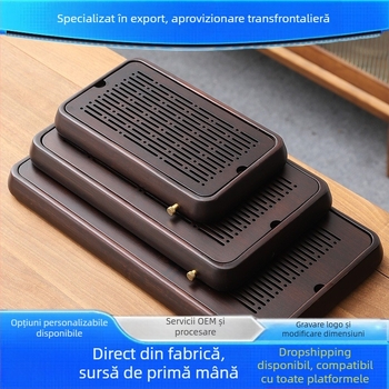 Tavă pentru ceai și masă de ceai cu dublă utilizare, bambus, Xie Gongzi Tea Set, stil modern și simplu, 1,5 kg