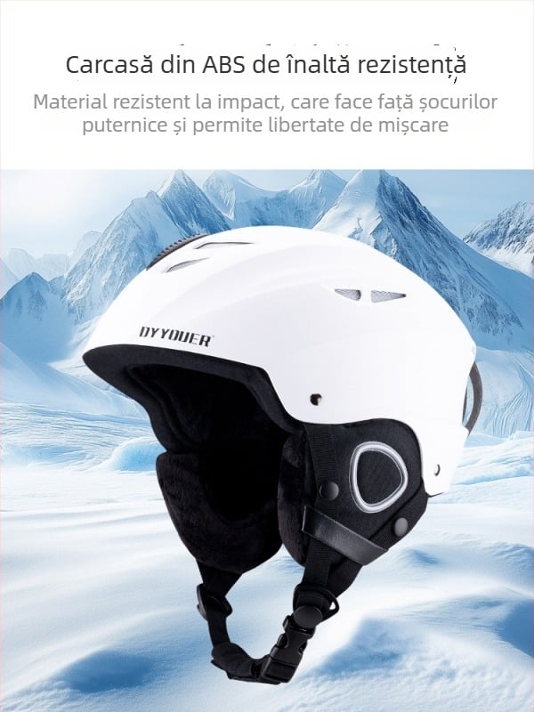 Cască de ski DYYYOUER cu ochelari integrați, toate într-unul pentru adulți, unisex, lansare 2025