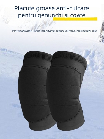 Pantaloni de protecție pentru schi pentru adulți, cu insertii protectoare integrate – anti-cădere, anti-coliziune; țesătură Lycra diving, burete poliester-nylon, fibră EVA poliester