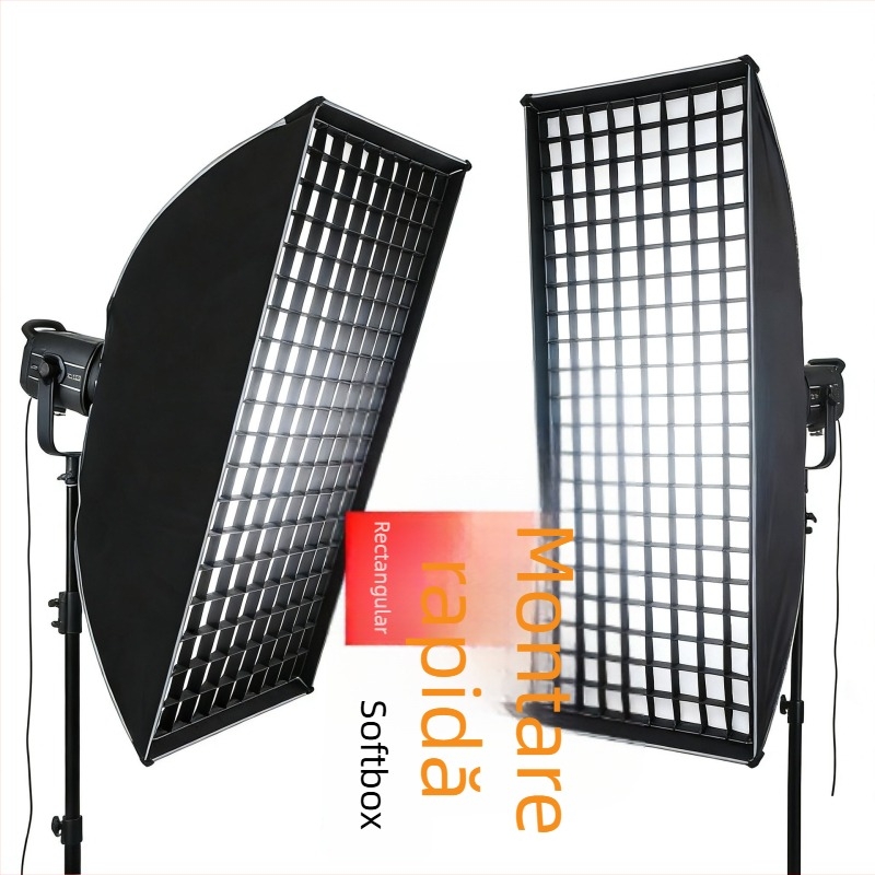 Grilă pentru softbox cu montaj rapid pentru bliț – aliaj de aluminiu, sarcină maximă 6–10 kg, greutate 0,85 kg, compatibil cu capetele Baorong bliț