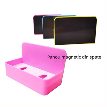 Cutie magnetică pentru curățarea radierii de tablă, de o singură parte, din plastic, cu spațiu de depozitare pentru accesorii