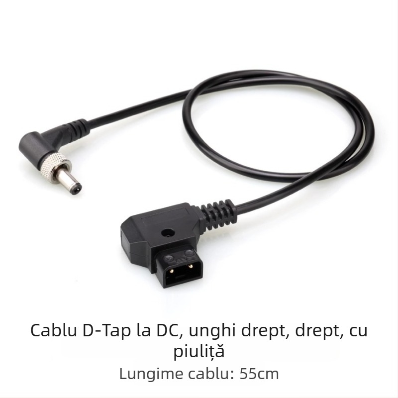 Adaptor baterie dummy D-TAP către NP-F970/550/750, cu două fețe, cu suport pentru monitor – aliaj de aluminiu