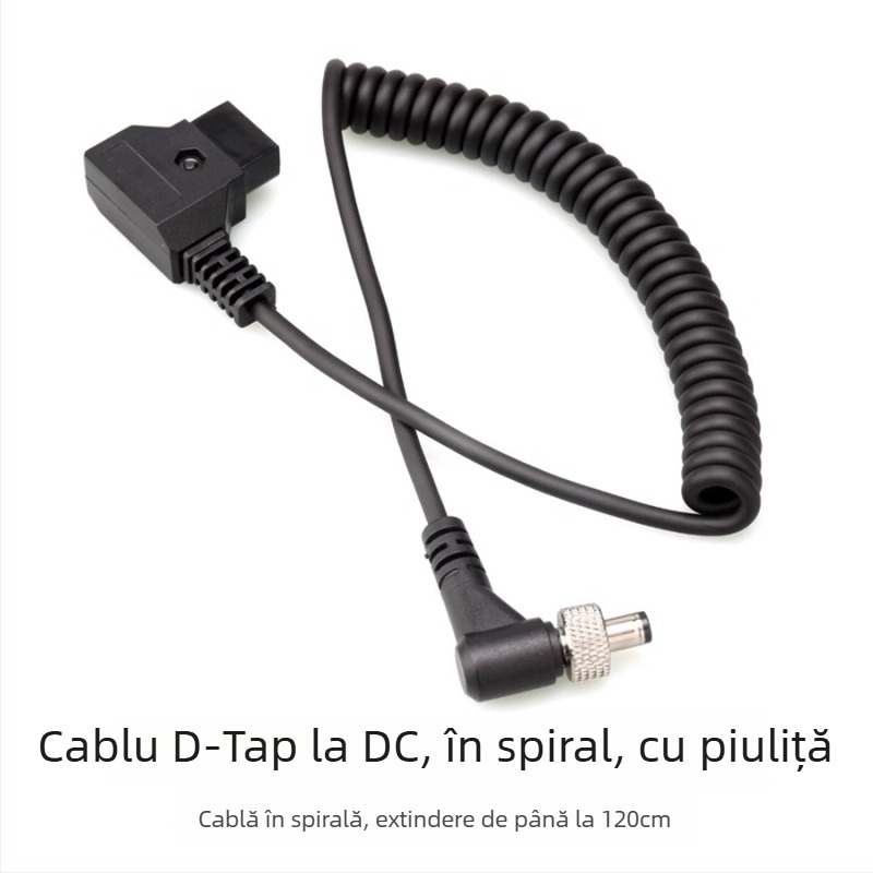 Adaptor baterie dummy D-TAP către NP-F970/550/750, cu două fețe, cu suport pentru monitor – aliaj de aluminiu