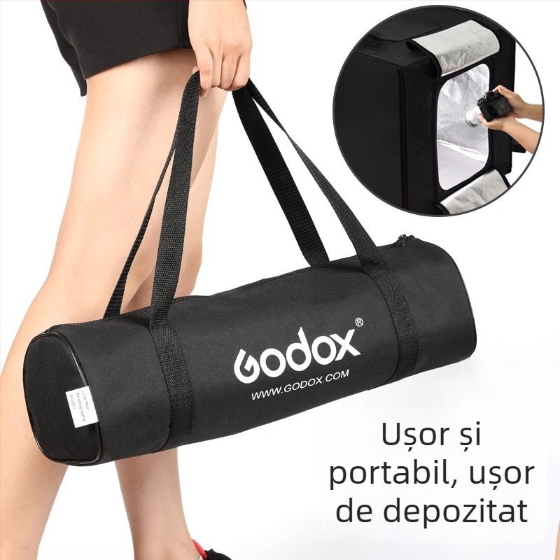 Shenniu LSD Cutie de lumină pentru studio foto compact LED cu lumină difuză, fără umbre, lumină de umplere, cutie foto mică