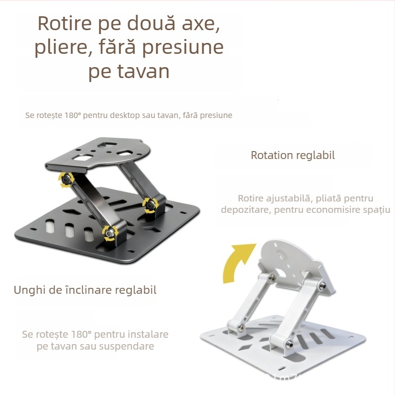 Suport de proiector pentru birou, rotire de 360°, model universal pentru birou, proiectează pe tavan sau lângă pat, pentru uz casnic