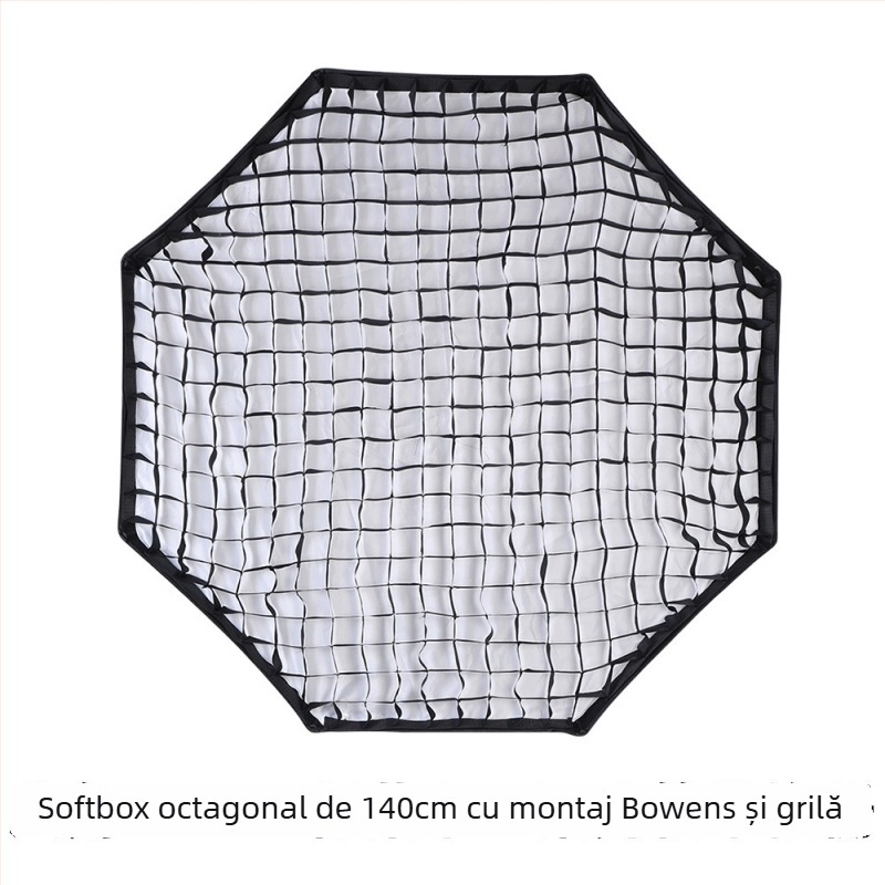 HS365 Luminatoare pentru lumină difuză – cutie octagonală, aliaj de aluminiu, încărcare maximă sub 2 kg, montură Baorong bayonet, include grilă cu celule