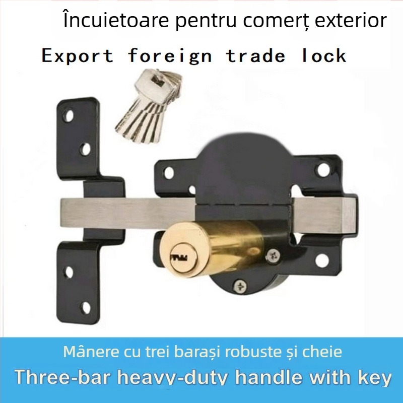 Încuietoare mortise JH-108 de Jianghao Tianneng, corp din fier, potrivită pentru uși din lemn, uși de garderobă și uși cu sertare