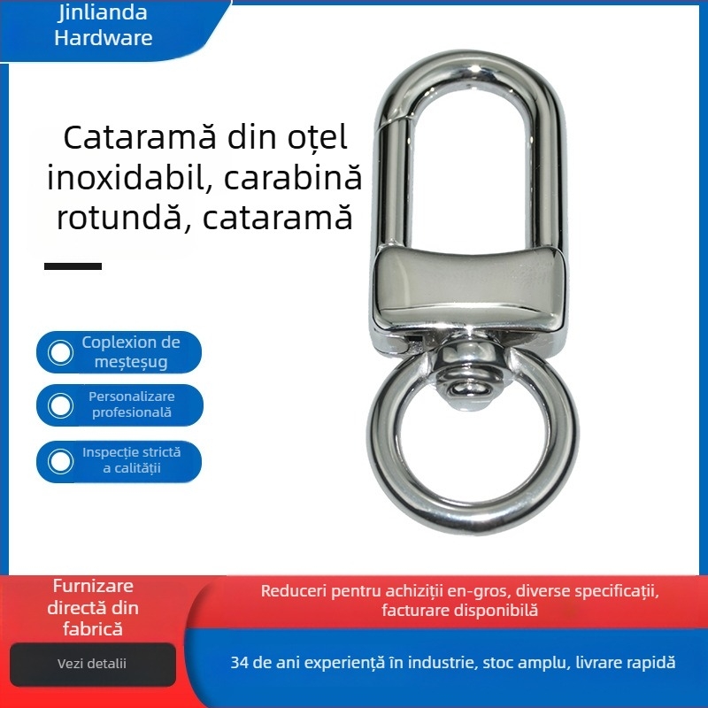 Cataramă circulară din oțel inoxidabil pentru accesorii vestimentare — Jinlianda, Model: Altul