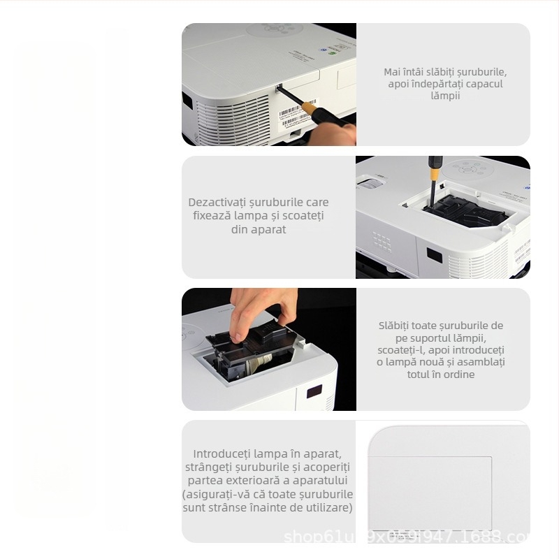 Lampă de proiector Optoma compatibilă cu S331/W331/EH345/OES9131/9130/EX631/A682 – durată de viață 4000h, putere 200W, garanție 100 de zile