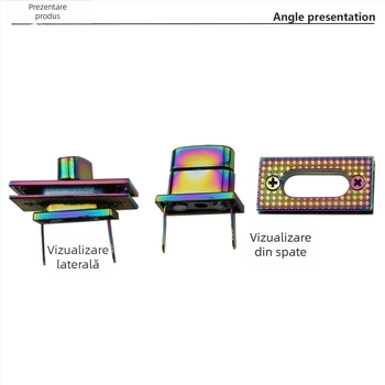Lacăt rotativ dreptunghiular pentru bagaje — accesorii metalice pentru bagaje, lacăt decorativ