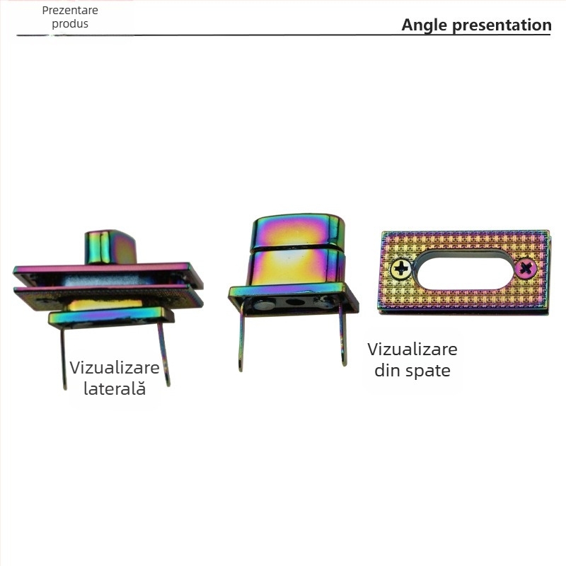 Lacăt rotativ dreptunghiular pentru bagaje — accesorii metalice pentru bagaje, lacăt decorativ