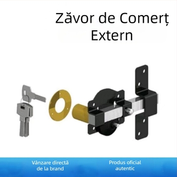 Încuietoare mecanică pentru uși, acționare cu cheie, lacăt cu corp din fier, model JH-108, pentru uși din lemn, dulapuri și garderobe