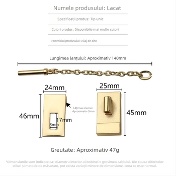 Twist Lock pentru accesorii de bagaje | Model: Latch Lock | Marca: Jin Hongyang