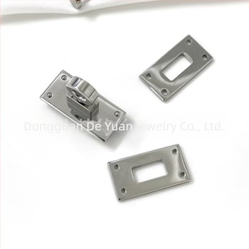 DYSP încuietoare hardware din oțel inoxidabil pentru piele DIY – portofele și suport pentru carduri; accesoriu de bagaje rezistent cu model geometric