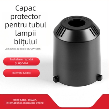 Capac de protecție din sticlă pentru tubul bliț Shenniu SK400II, compatibil cu seriile SK/DP/Flash; înlocuire pentru bunuri avariate.