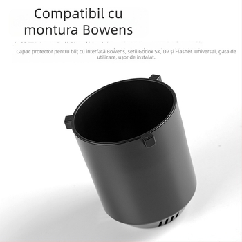 Capac de protecție din sticlă pentru tubul bliț Shenniu SK400II, compatibil cu seriile SK/DP/Flash; înlocuire pentru bunuri avariate.