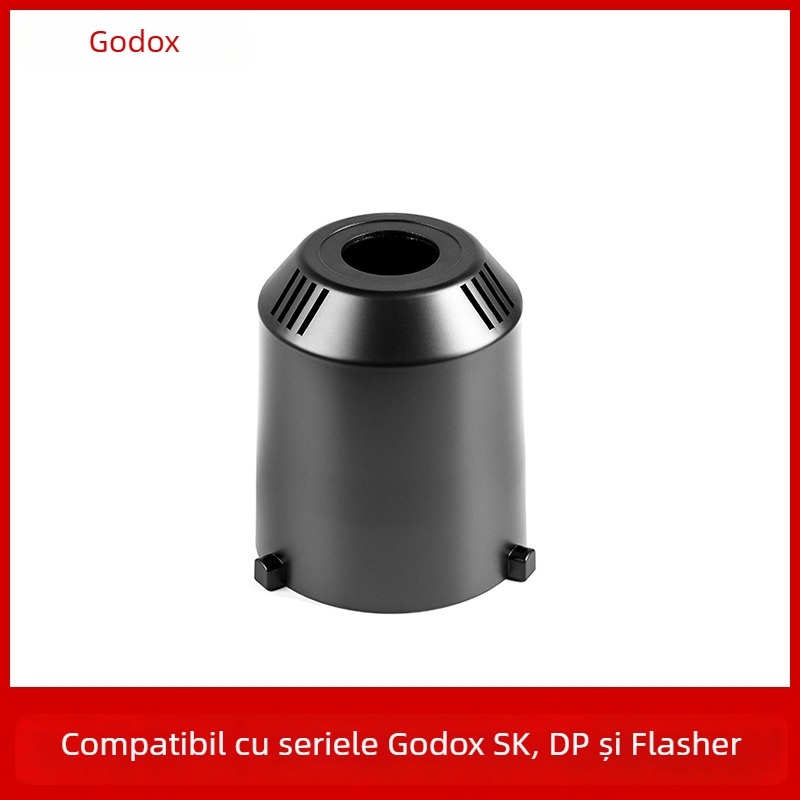 Capac de protecție din sticlă pentru tubul bliț Shenniu SK400II, compatibil cu seriile SK/DP/Flash; înlocuire pentru bunuri avariate.