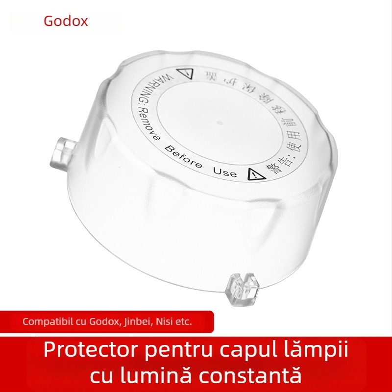Capac de protecție din sticlă pentru tubul bliț Shenniu SK400II, compatibil cu seriile SK/DP/Flash; înlocuire pentru bunuri avariate.