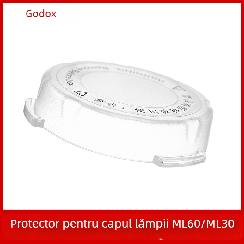Capac de protecție din sticlă pentru tubul bliț Shenniu SK400II, compatibil cu seriile SK/DP/Flash; înlocuire pentru bunuri avariate.