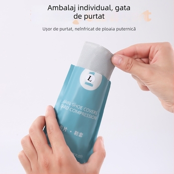 Huse de pantofi de ploaie, de unică folosință, din PVC, impermeabile, rezistente la uzură, antiderapante, groase, portabile pentru călătorii și activități în aer liber