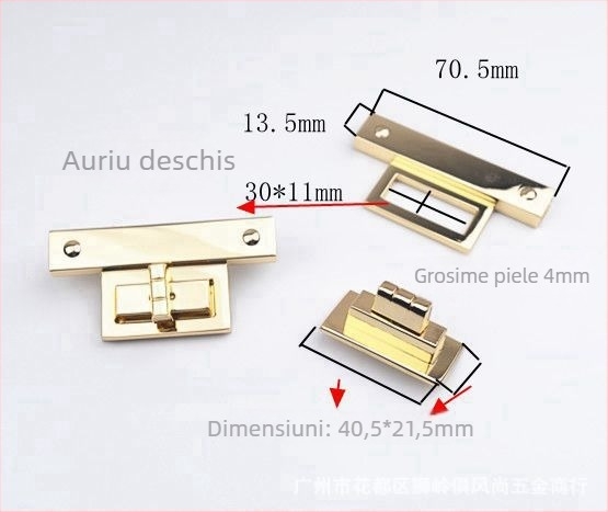 Lacăt pentru genți - metal, accesoriu pentru bagaje, 0.06 kg