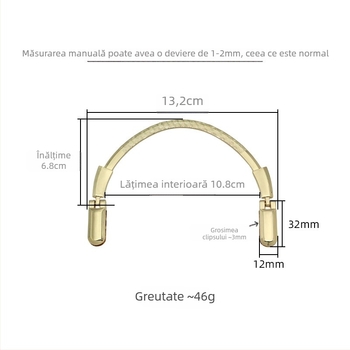 Yili hardware mâner metalic semicerc pentru geantă – accesorii pentru bagaje rezistente la uzură