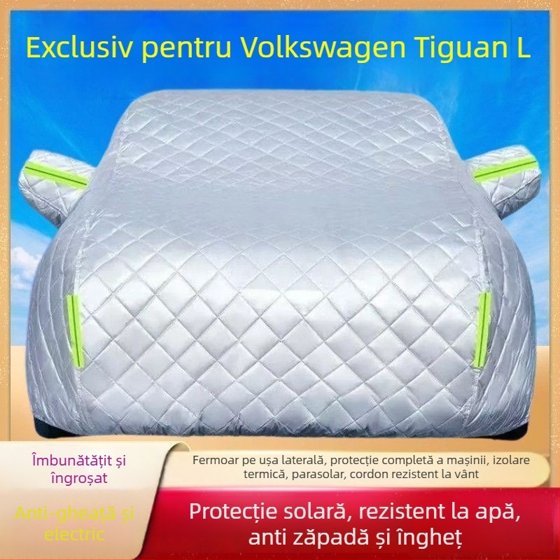 Husă auto Tiguan L, Oxford material, protecție solară și împotriva ploii, izolație termică, protecție împotriva frigului și zăpezii