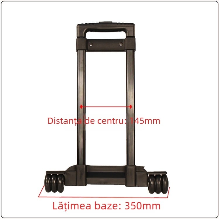 Bară de tragere din aluminiu pentru bagaje – Huiqiao, destinată bagajelor de voiaj, cutiilor de scule, huselor pentru instrumente, gentuțelor de cosmetică și ghiozdanelor