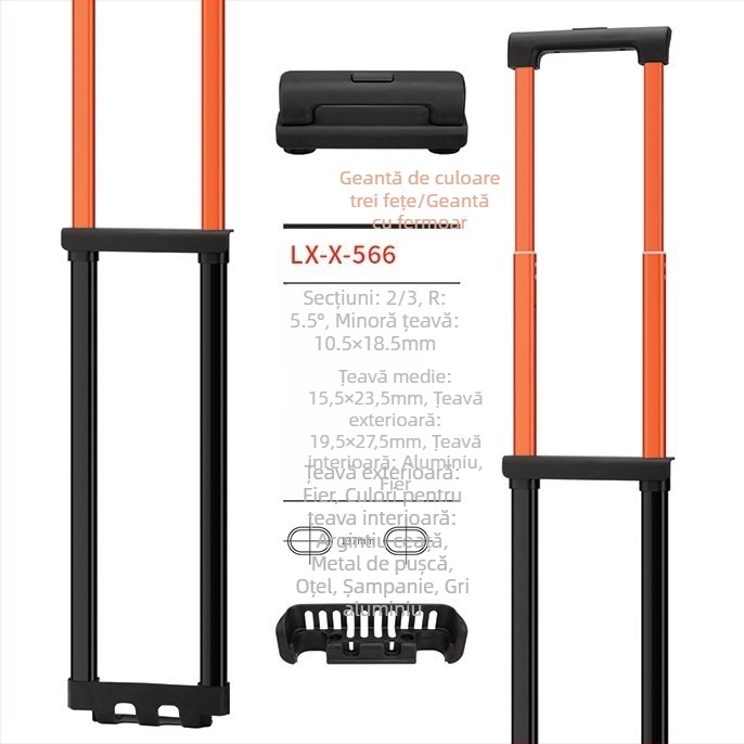Accesorii bagaje Longxin componente din plastic (Brand Longxin, Material Plastic, Listare Primăvara 2023, Stil: Noul trend național)