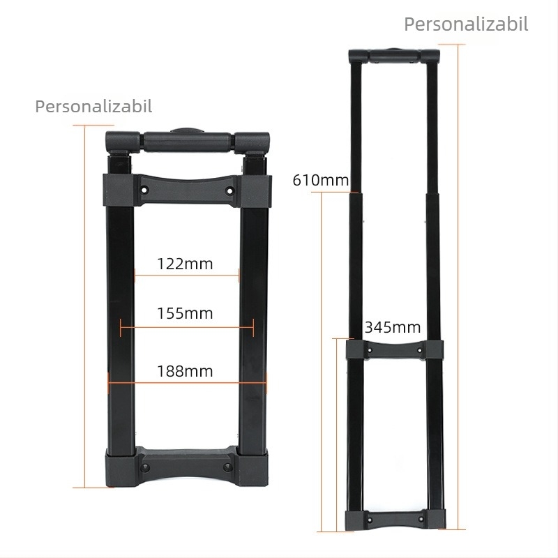 Bară de tracțiune pentru echipamente din aliaj de aluminiu, trei secțiuni, model T733e-3, seria barelor de tracțiune, lansare toamna 2025