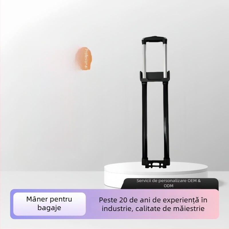 Tijă telescopică încorporată reglabilă pentru bagaje, tub din fier