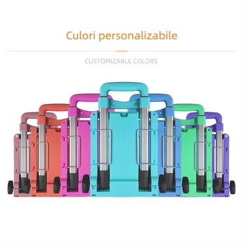 Geantă-troler pliabilă cu două roți | construcție din aluminiu | model T616b-4 | seria Trolley | brand Good things from heaven