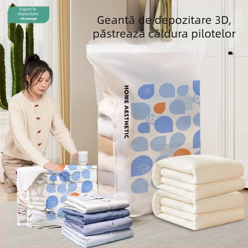 Dr.storage pungă vid pentru haine – material PA+PE, compresie cu pompă, pompă inclusă, mai multe modele