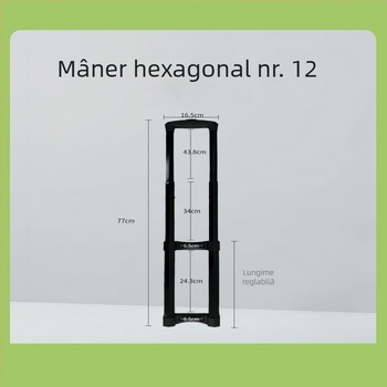 Accesorii de mâner telescopic exterior pentru cutii metalice de unelte, bagaje și cutii de cosmetice