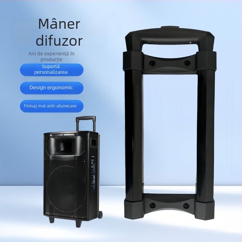 Accesorii de mâner telescopic exterior pentru cutii metalice de unelte, bagaje și cutii de cosmetice