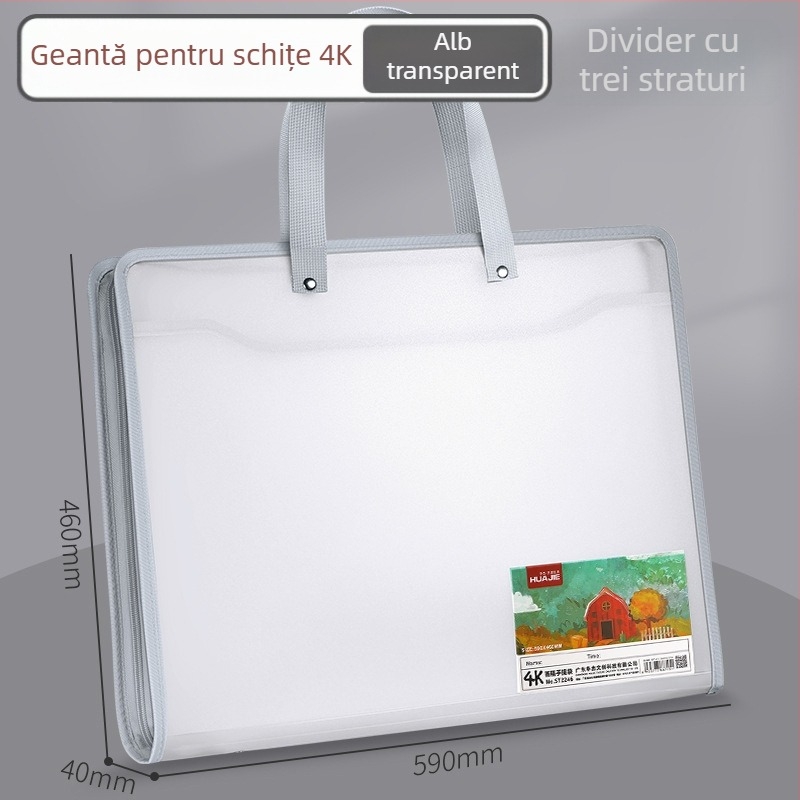 Portofoliu de artă, album pentru desene și caligrafie, construcție din plastic, Brand HUA JIE, Model St2246-st2247, Cod produs St2246-st2247, Personalizare disponibilă