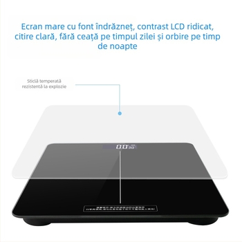 Cântar electronic multifuncțional, inteligent, pentru măsurarea masei corporale și a greutății animalelor de companie, cântar compact pentru uz casnic