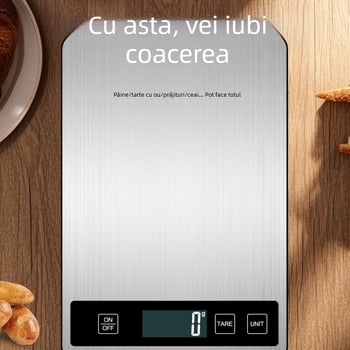 Cântar electronic inteligent pentru alimente și cafea, cântar în grame, compact pentru bucătărie și coacere, portabil