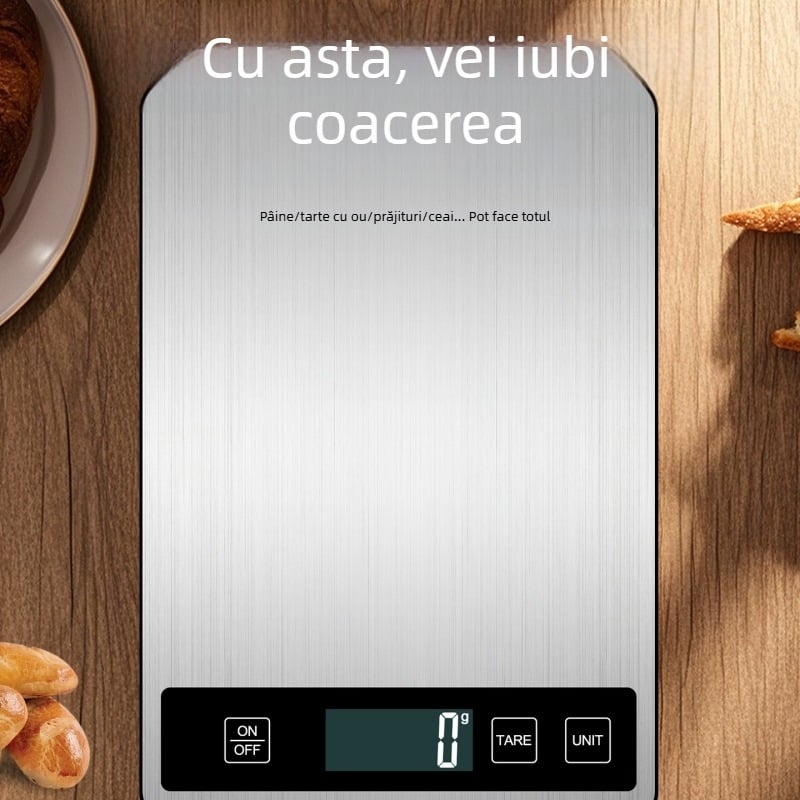 Cântar electronic inteligent pentru alimente și cafea, cântar în grame, compact pentru bucătărie și coacere, portabil